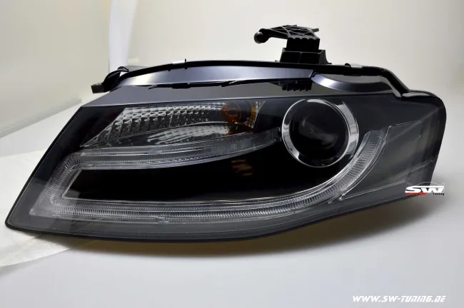SWDRL Scheinwerfer AUDI A4 B8 Typ 8K 08-11 LED-TFL R87 black
