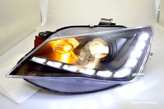 SW-Light Scheinwerfer Seat Ibiza 6J Facelift 13-15 LED Standlicht black