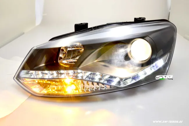 SW-Light Scheinwerfer VW Polo V 6R 10-13 LED Standlicht black