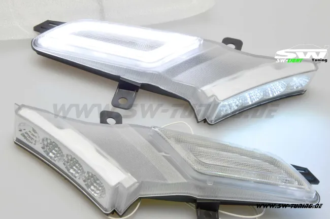 SWLight LED Seitenblinker für Porsche Cayenne I 957 9PA 07-11 Facelift weiss
