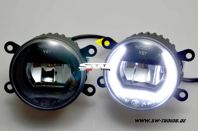 SW-DRL LED DRL/fog Lights for Fiesta Mk7 JA8 / Focus Mk2 Mk3 08-15 / Transit Tourneo 06-15 black