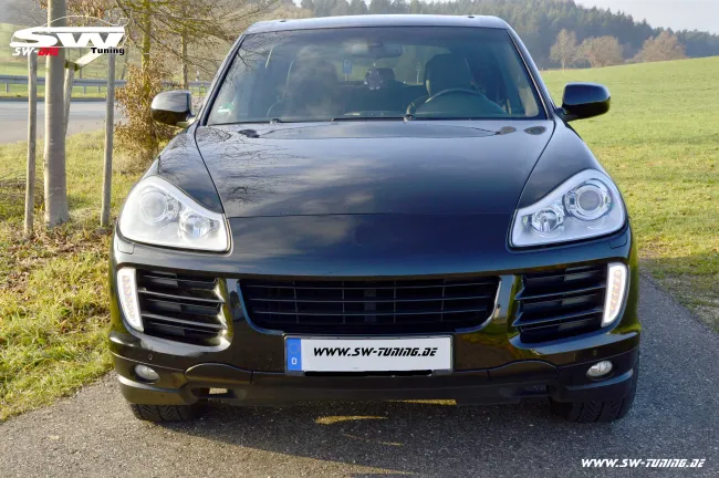 SW Voll LED Tagfahrlicht Blinker Standlicht für Porsche Cayenne I 957 9PA 06-10 chrome (Auslaufmodel)