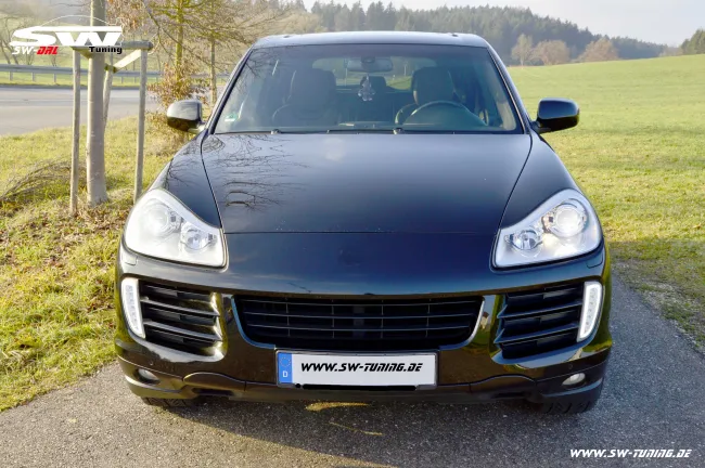 SW Voll LED Tagfahrlicht Blinker Standlicht für Porsche Cayenne I 957 9PA 06-10 chrome (Auslaufmodel)