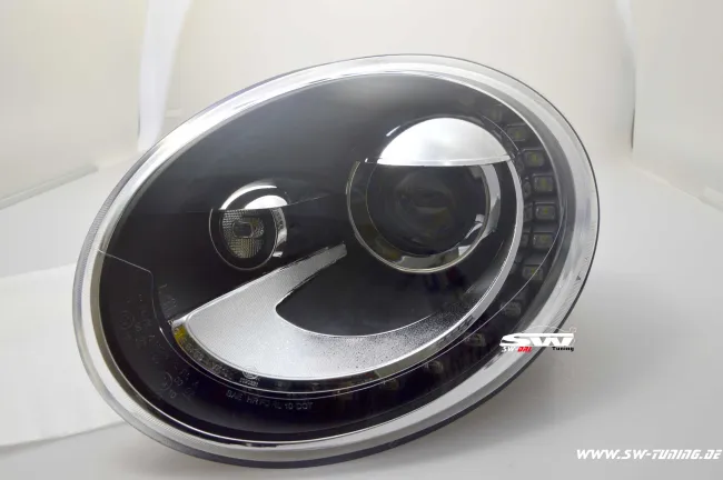 SW-DRL headlights suitable for VW Beetle 5C 12-18 LED DRL Black