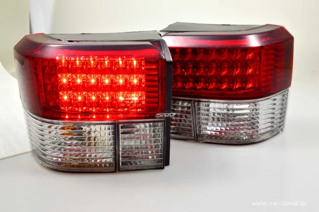 SW-Light LED Rückleuchten passend für VW T4 90-03 red clear