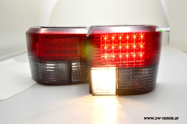 SW-Light LED Rückleuchten passend für VW T4 90-03 red smoke