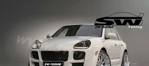 SW-Light Xenon headlights suitable for Porsche Cayenne I 955 9PA 02-07 LED positionlight black