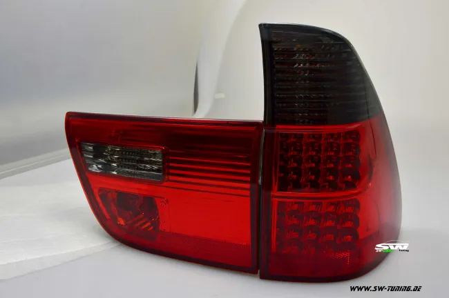 SW-Light LED taillights for BMW X5 E53 00-03 red/smoke