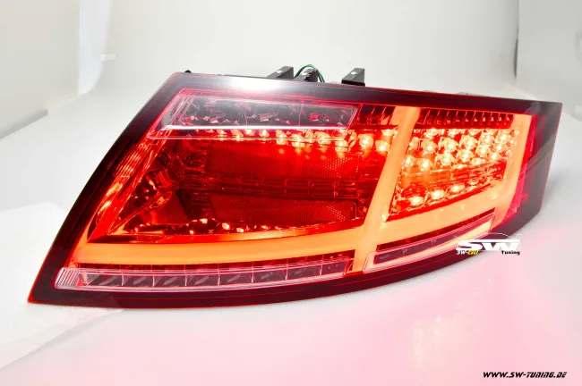 SW-Celi LED Rückleuchten passend für Audi TT Typ 8J red/clear 2006-2014