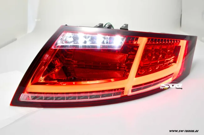 SW-Celi LED Rückleuchten passend für Audi TT Typ 8J red/clear 2006-2014
