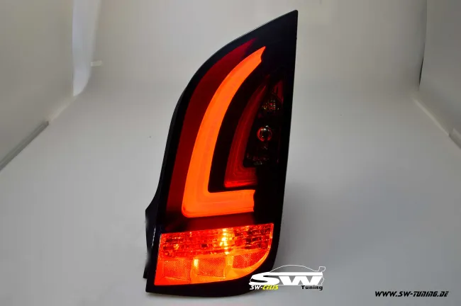 SWCeli LED Rückleuchten passend für VW UP! Skoda Citigo 11-16 black/smoke Lightbar