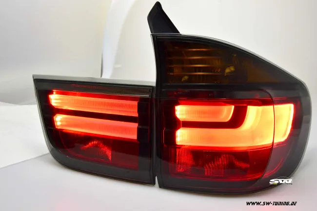 SW-Celi LED taillights BMW X5 E70 06-13 smoke black Lightbar