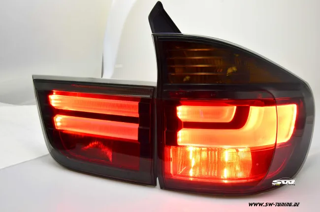 SW-Celi LED taillights BMW X5 E70 06-13 smoke black Lightbar