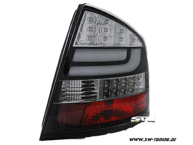 SW-Celis LED Rückleuchten Skoda Octavia II Limousine 1Z 04-08 Black Lightbar