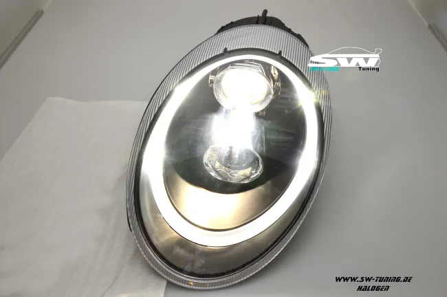 SW-Ltube Halogen Scheinwerfer für Porsche 911 997 04-08 LED Standlicht Black