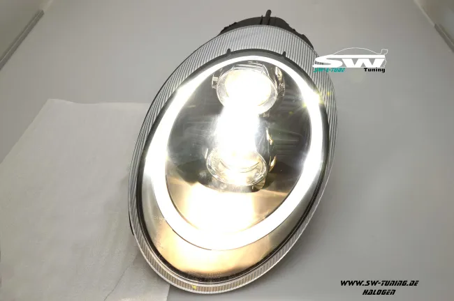 SW-Ltube Halogen Scheinwerfer für Porsche 911 997 04-08 LED Standlicht Black
