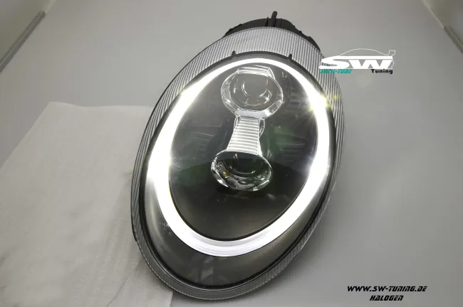 SW-Ltube Halogen Scheinwerfer für Porsche 911 997 04-08 LED Standlicht Black