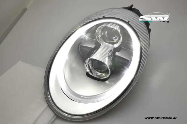 SW-Ltube Xenon Scheinwerfer für Porsche 911 997 04-08 LED Standlicht chrom