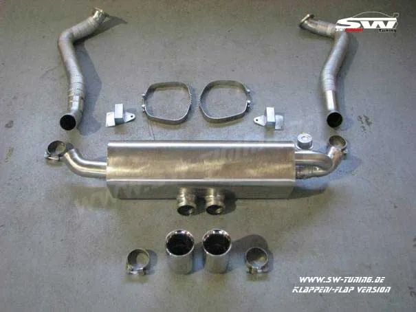 SW-Exhaust Sport Edelstahl Endschalldämpfer für Porsche Boxster/Cayman 718 982 16-20