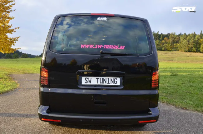 SW-Celi LED Rückleuchten passend für VW T5 Typ 7H 7E 03-15 Lightbar smoke