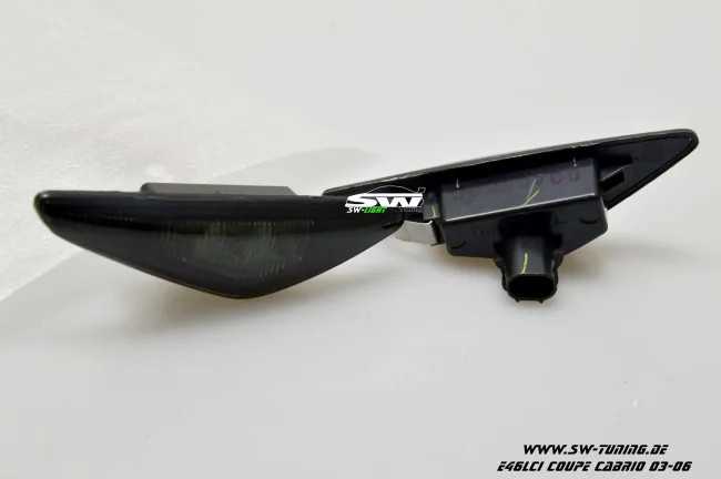 SW-Light LED Seitenblinker für 3er BMW E46 LCI Cabrio / Coupe 03-06 smoke