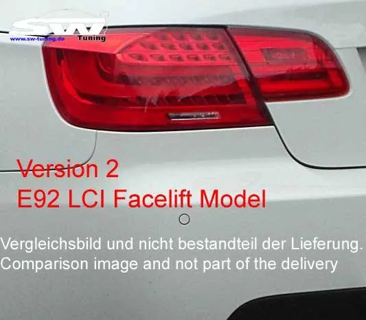SW-Celi LED Rückleuchten passend für BMW 3er E92 Coupe 04-14 red/clear auch LCI