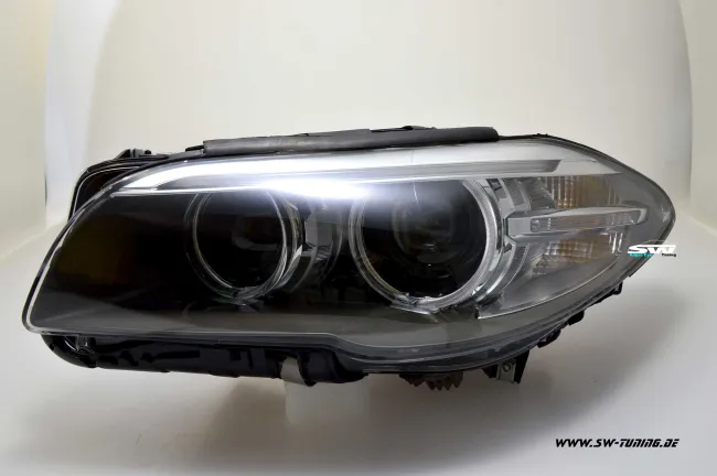 Angel Eye Xenon Scheinwerfer für 5er BMW F10 F11 Lim/Touring 10-13 High LED TFL Standlichtringe black