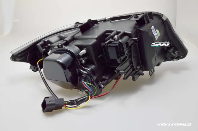 SW-Ltube Angel Eye Scheinwerfer für 3er BMW E90 E91 05-13 High U-LED-Standlicht chrom