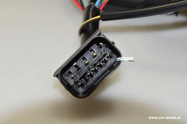 SW-Ltube Angel Eye Scheinwerfer für 3er BMW E90 E91 05-13 High U-LED-Standlicht Black