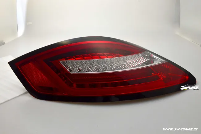 SW-Celi LED Rückleuchten passend für Porsche Boxster Cayman 987 05-09 red/chrystal Lightbar