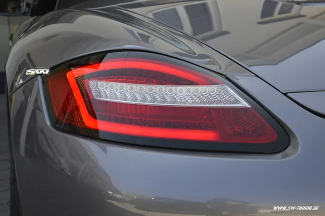 SW-Celi LED Rückleuchten passend für Porsche Boxster Cayman 987 05-09 red/chrystal Lightbar