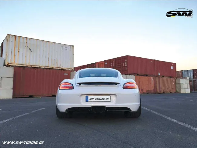 SW-Celi LED Rückleuchten passend für Porsche Boxster Cayman 987 05-09 red/chrystal Lightbar