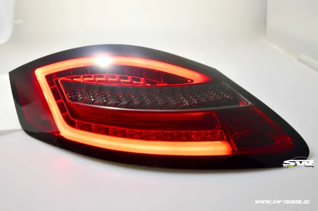 SW-Celi LED Rückleuchten passend für Porsche Boxster Cayman 987 05-09 red/cherry Lightbar