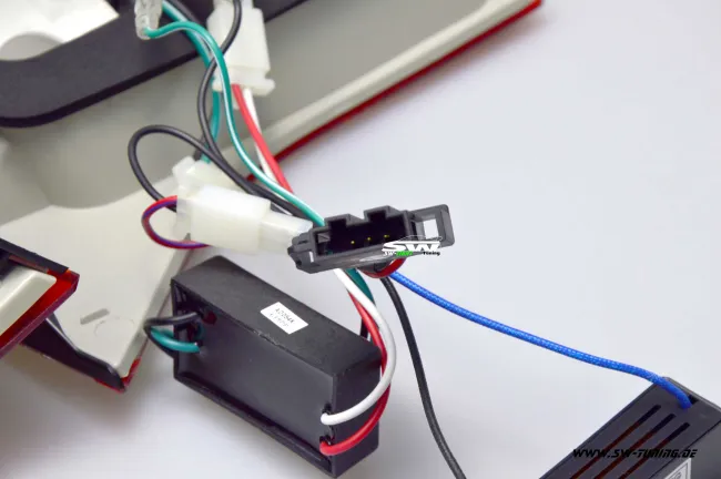 SW-Light LED taillights for Audi A4 B7 Avant 04-08 red/crystal