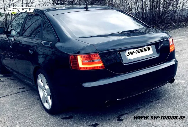 SW-Celi LED taillights suitable for Audi A6 4F Sedan 04-08 red smoke Lightbar for 6Pin Series blubs