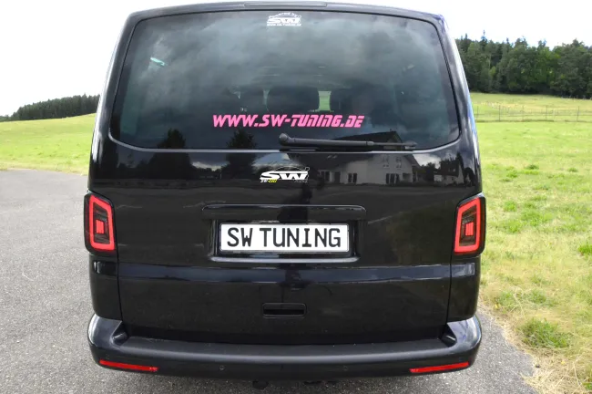 SW-Celi LED Rückleuchten für VW T5 Typ 7H 7E 03-15 Black/smoke White-Lightbar