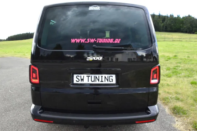 SW-Celi LED Rückleuchten für VW T5 Typ 7H 7E 03-15 Black/smoke White-Lightbar