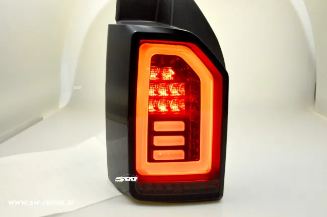 SW-Celis LED taillights for VW T6 Type SG 2016-2020 Black/smoke WHITE-Lightbar