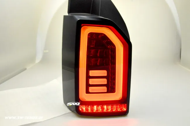 SW-Celis LED taillights for VW T6 Type SG 2016-2020 Black/smoke WHITE-Lightbar