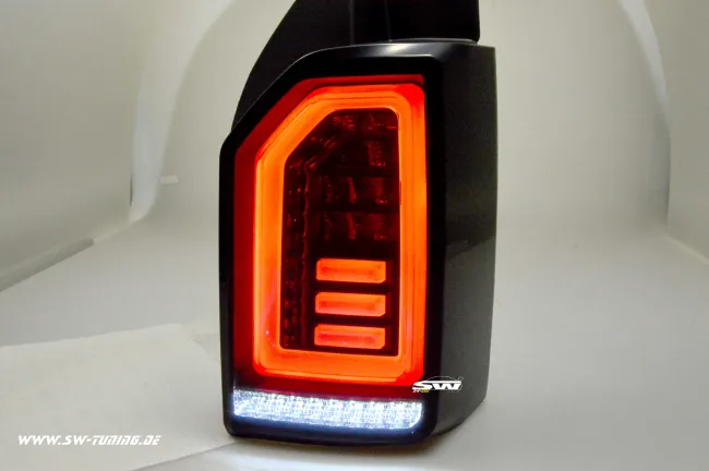 SW-Celis LED taillights for VW T6 Type SG 2016-2020 Black/smoke WHITE-Lightbar