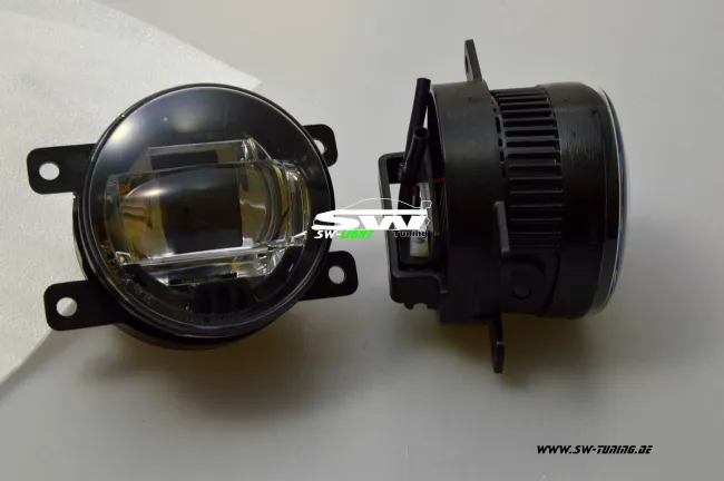 SW LED Foglight black for Ford Suzuki Renault Opel Peugeot Porsche Nissan Dacia Citroen