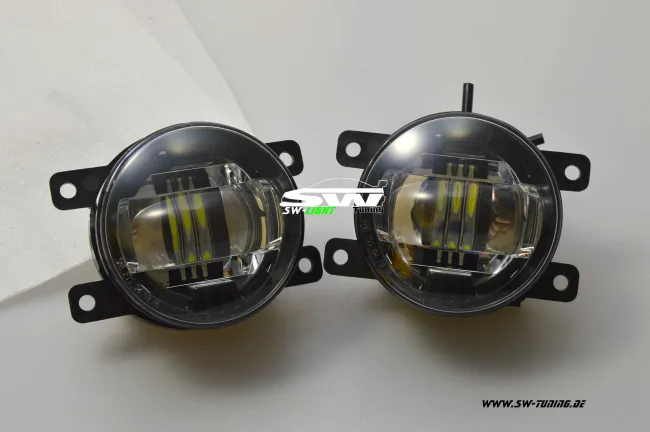 SW LED Foglight black for Ford Suzuki Renault Opel Peugeot Porsche Nissan Dacia Citroen