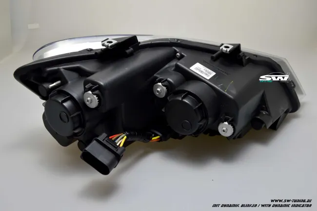 SW-Light Scheinwerfer VW Polo V 6R / 6C 10-17 LED U-Tube Standlicht / Wischblinker Black