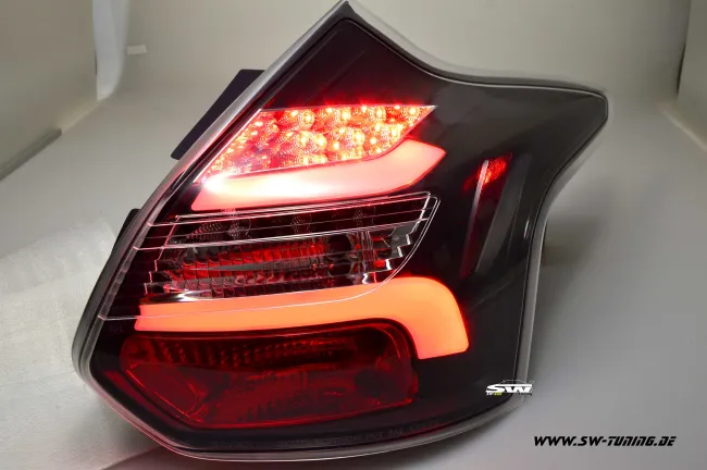 SW-Celi LED taillights for Ford Focus Mk3 CB8 DYB 11-15 5Doors-Hatchback black /clear Lightbar