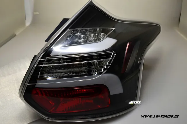 SW-Celi LED taillights for Ford Focus Mk3 CB8 DYB 11-15 5Doors-Hatchback black /clear Lightbar