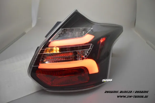 SW-Celi LED taillights for Ford Focus Mk3 CB8 DYB 11-15 5Doors-Hatchback black /clear Lightbar