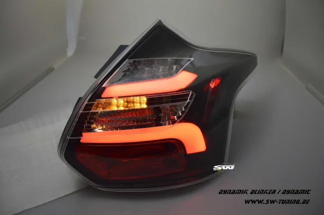 SW-Celi LED taillights for Ford Focus Mk3 CB8 DYB 11-15 5Doors-Hatchback black /clear Lightbar