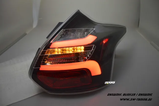 SW-Celi LED taillights for Ford Focus Mk3 CB8 DYB 11-15 5Doors-Hatchback black /clear Lightbar