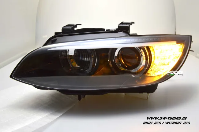 SW-Ltube Angel Eye Xenon Scheinwerfer für 3er BMW E92 E93 05-08 High U-LED TFL-Standlicht Black ohne AFS