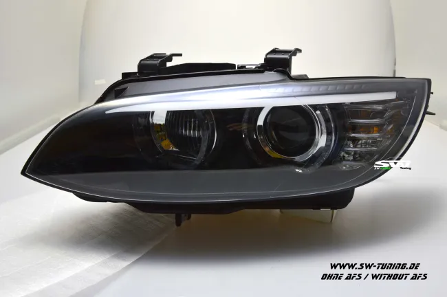 SW-Ltube Angel Eye Xenon Scheinwerfer für 3er BMW E92 E93 05-08 High U-LED TFL-Standlicht Black ohne AFS
